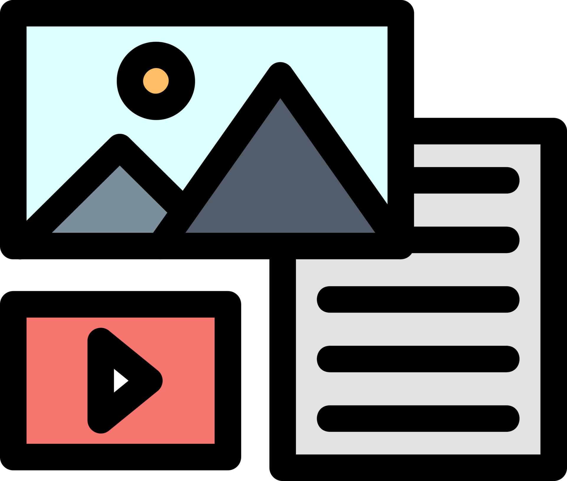 Unstructured data vector icon design 15327026 vector art at vecteezy