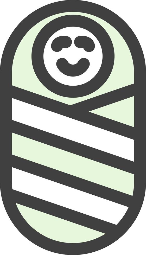 Newborn Baby Vector Icon Design