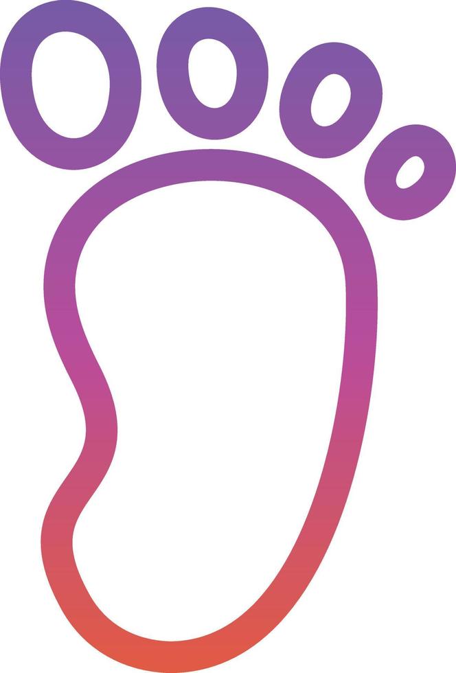 Footprint Vector Icon Design