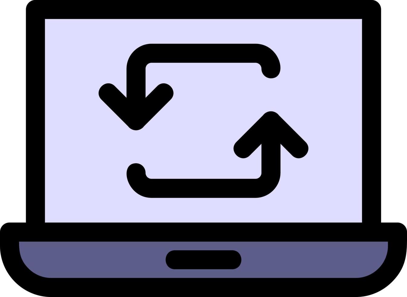 Data Synchronization Vector Icon Design