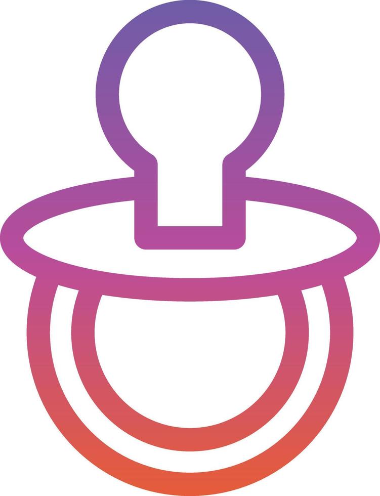 Pacifier Vector Icon Design