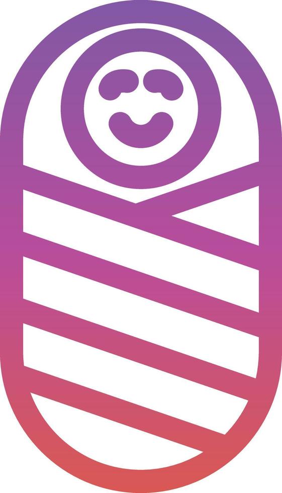 Newborn Baby Vector Icon Design