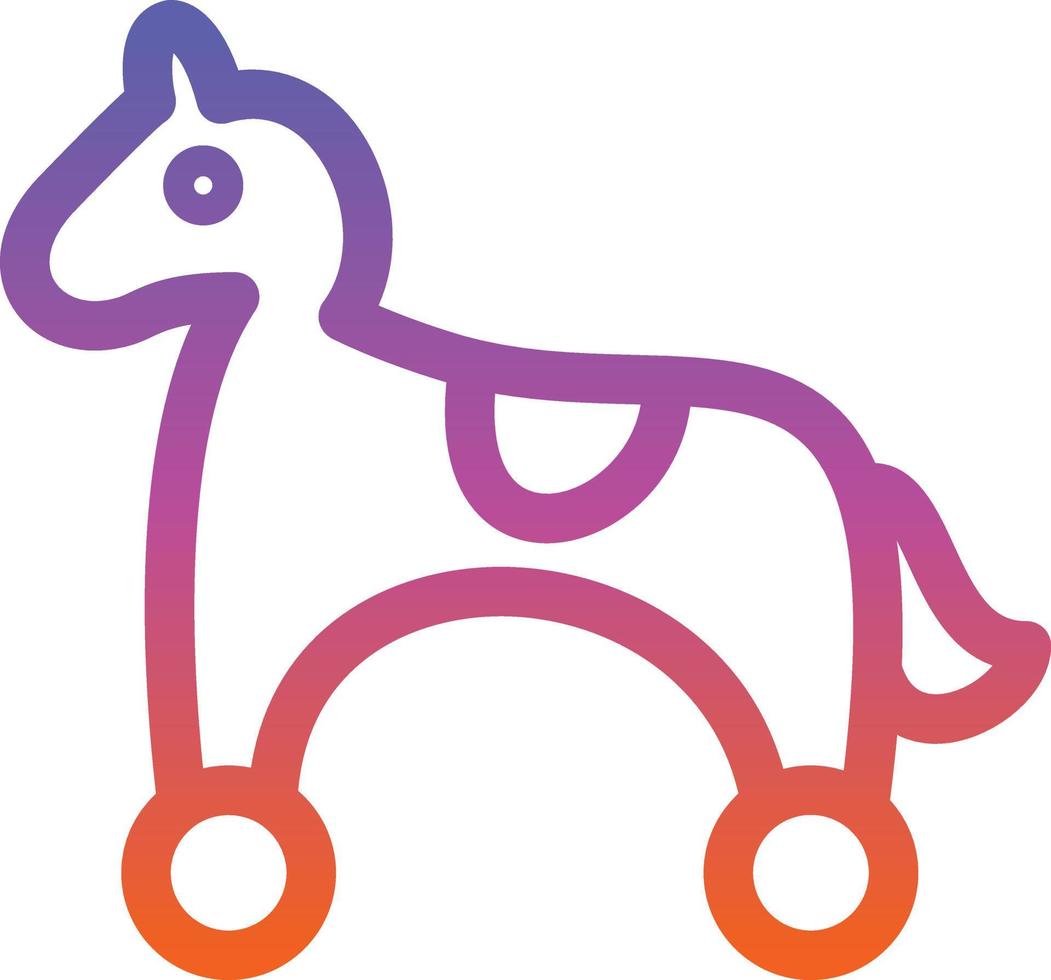 Toy Horse Vector Icon Design