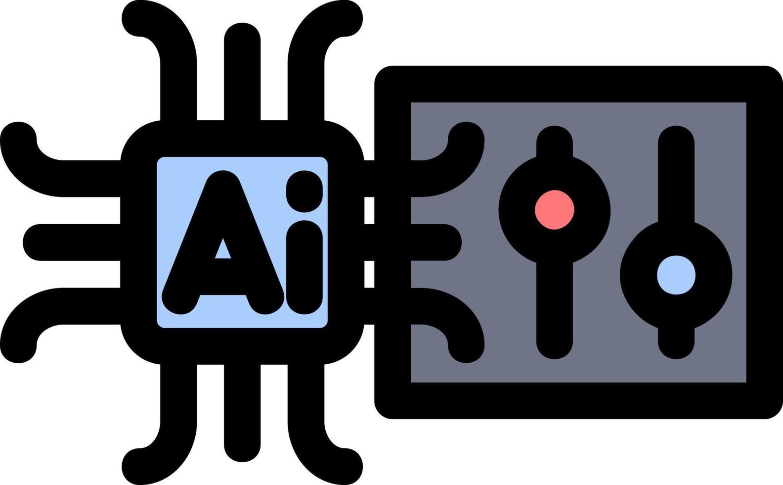 Intelligent Control Vector Icon Design