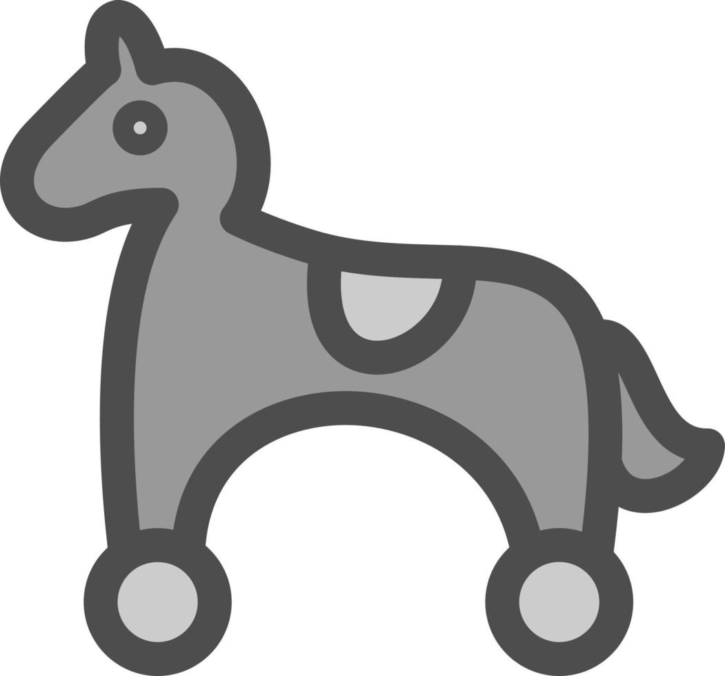 diseño de icono de vector de caballo de juguete