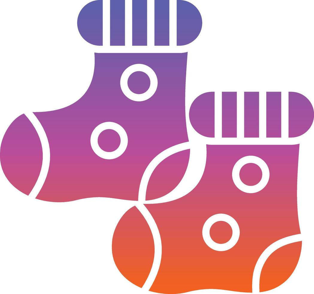 Baby Socks Vector Icon Design