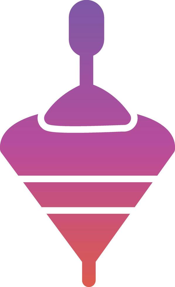 Spinning Top Vector Icon Design