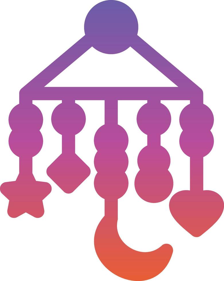 Baby Mobile Vector Icon Design