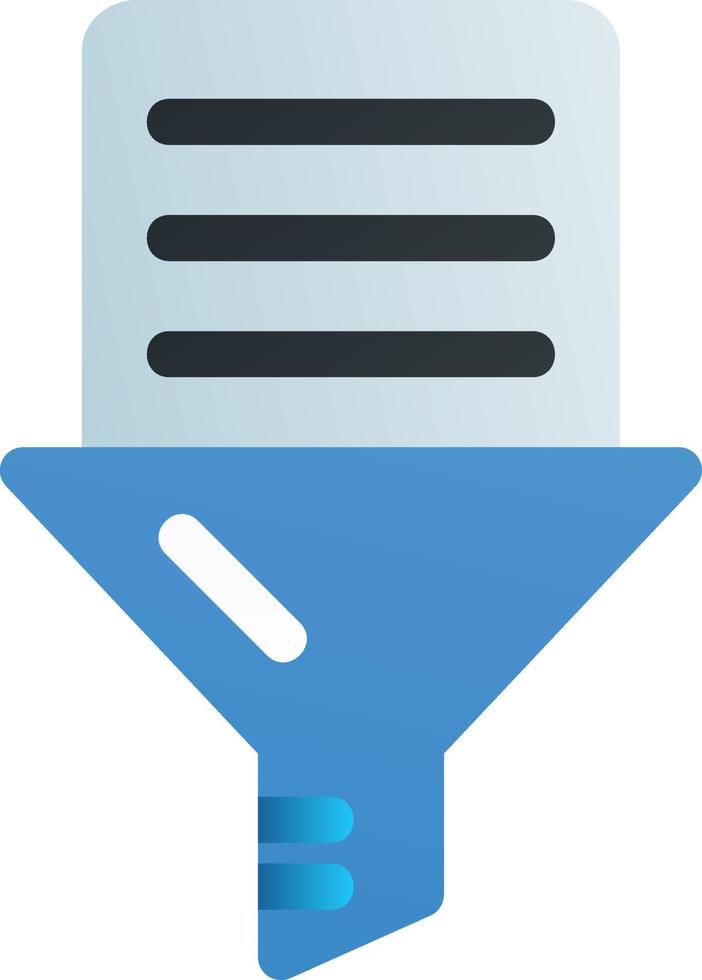 Data Filtering Vector Icon Design