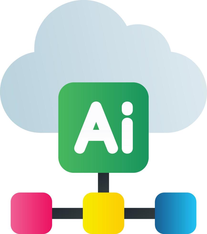 Cloud Based Architecture Vector Icon Design