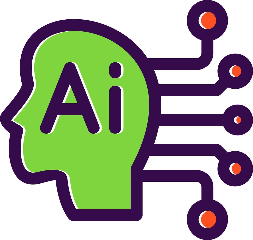 Artificial Consciousness Vector Icon Design