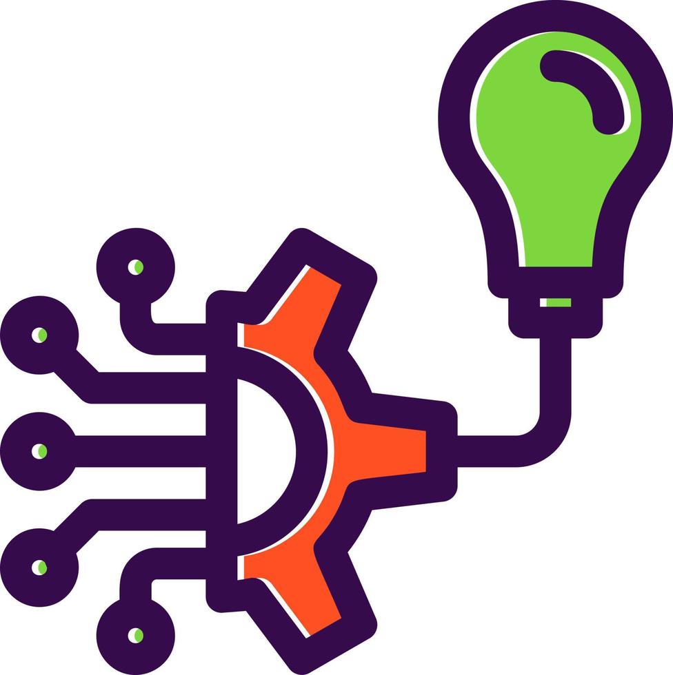 Machine Learning Vector Icon Design