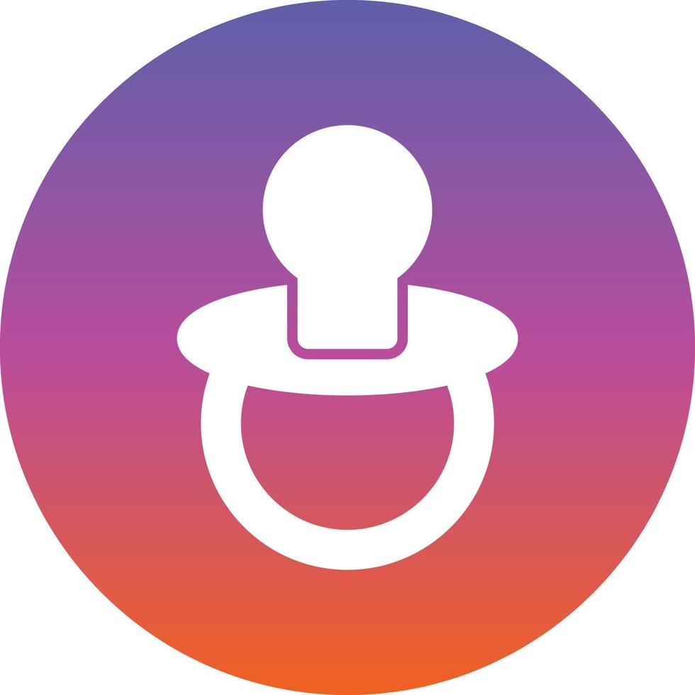 Pacifier Vector Icon Design