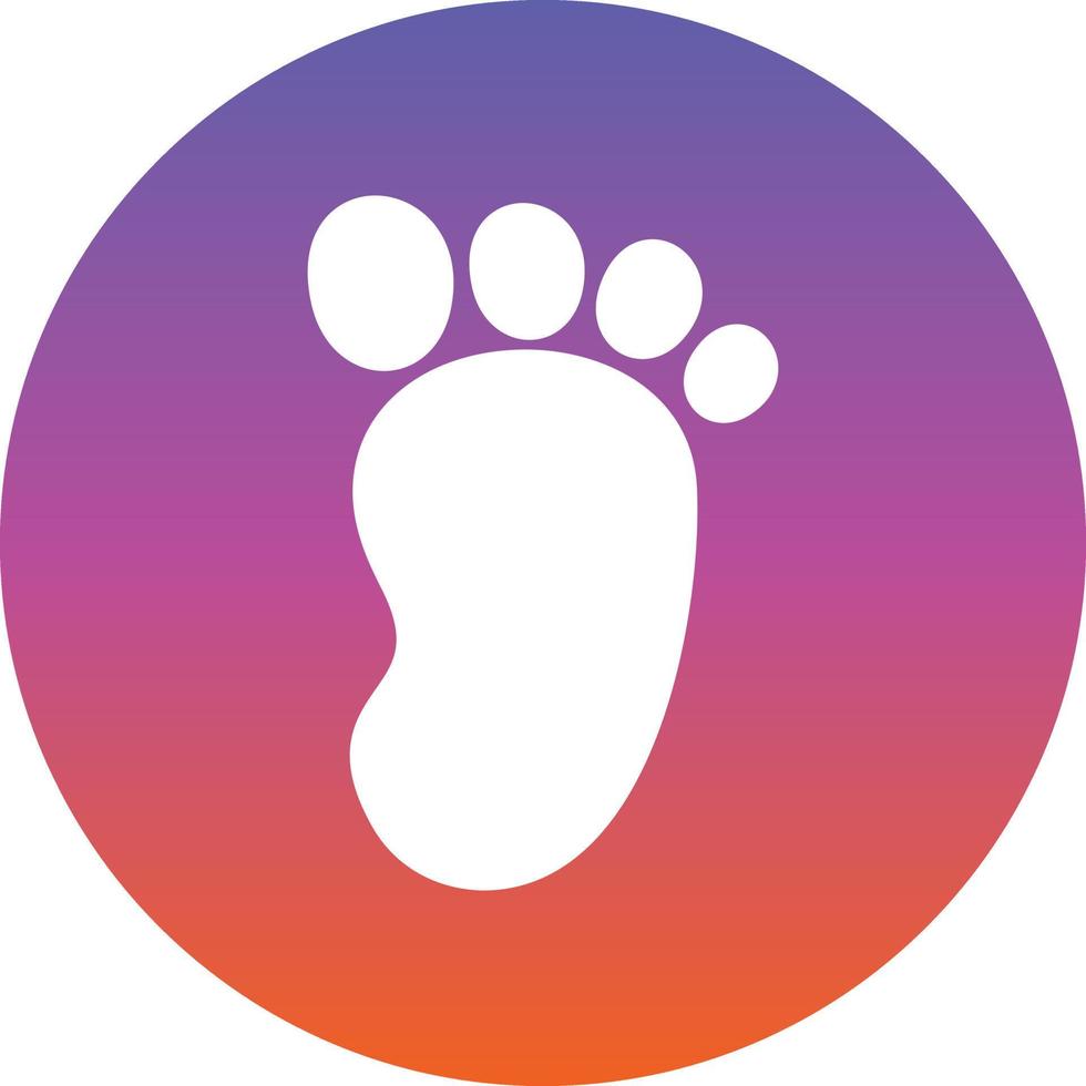 Footprint Vector Icon Design