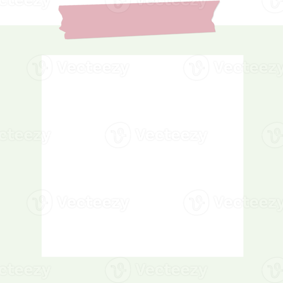 pastello telaio con carta per appunti stile png