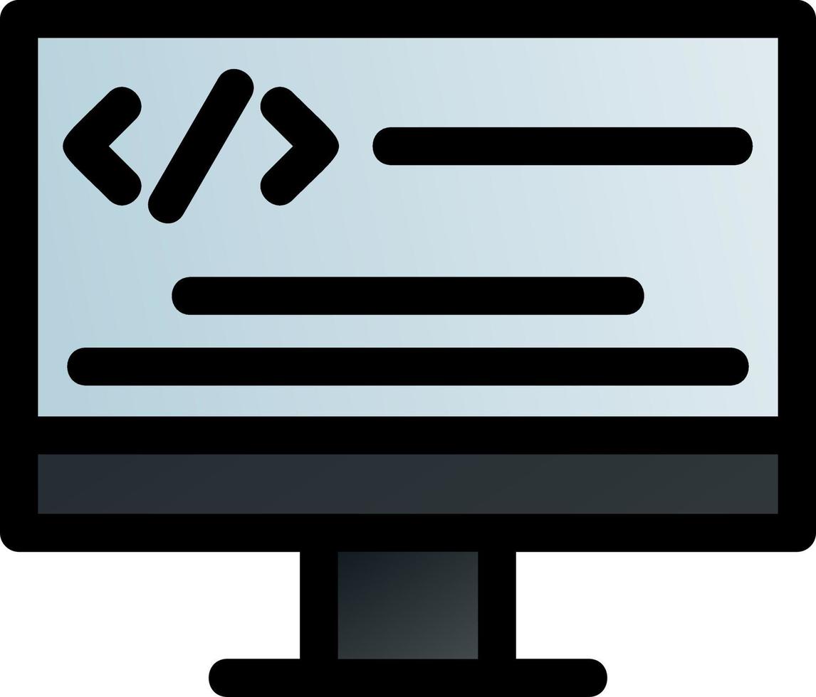 diseño de icono de vector de programación