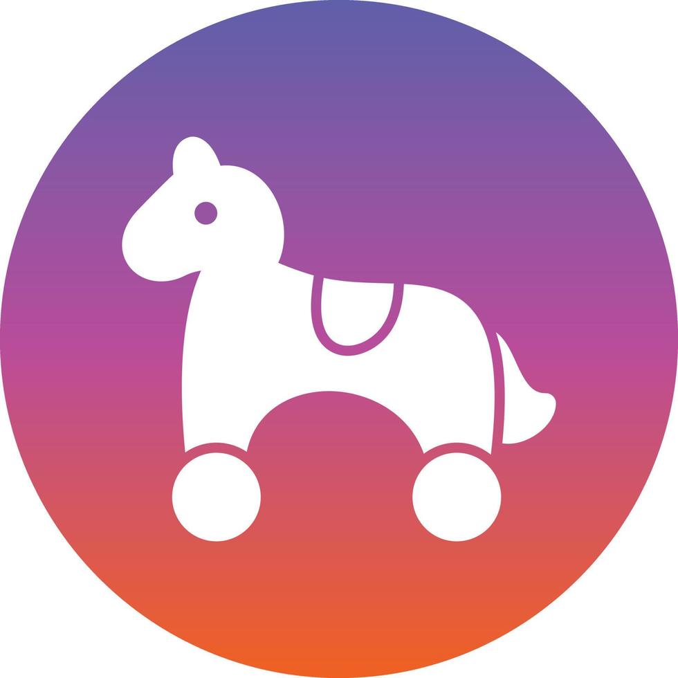 Toy Horse Vector Icon Design