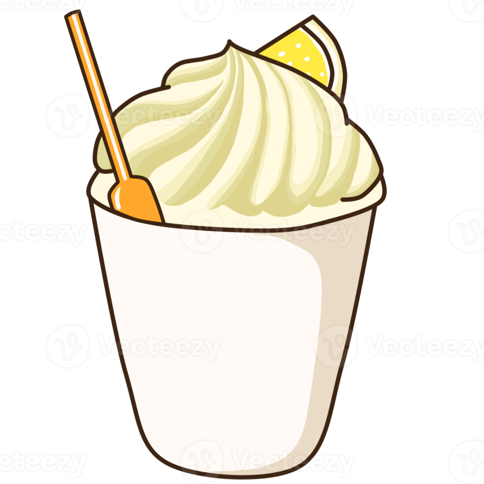 Lemon Soft Serve png