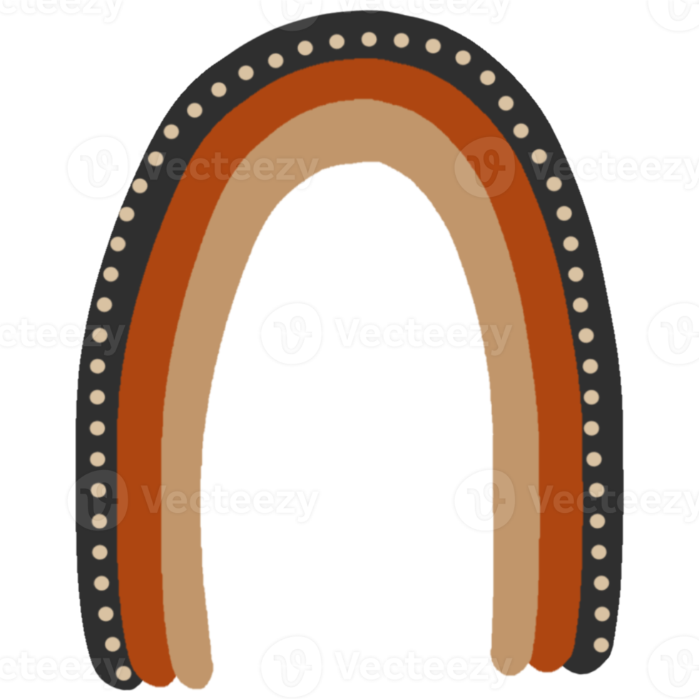 organisch regenboog met Boheems stijl png