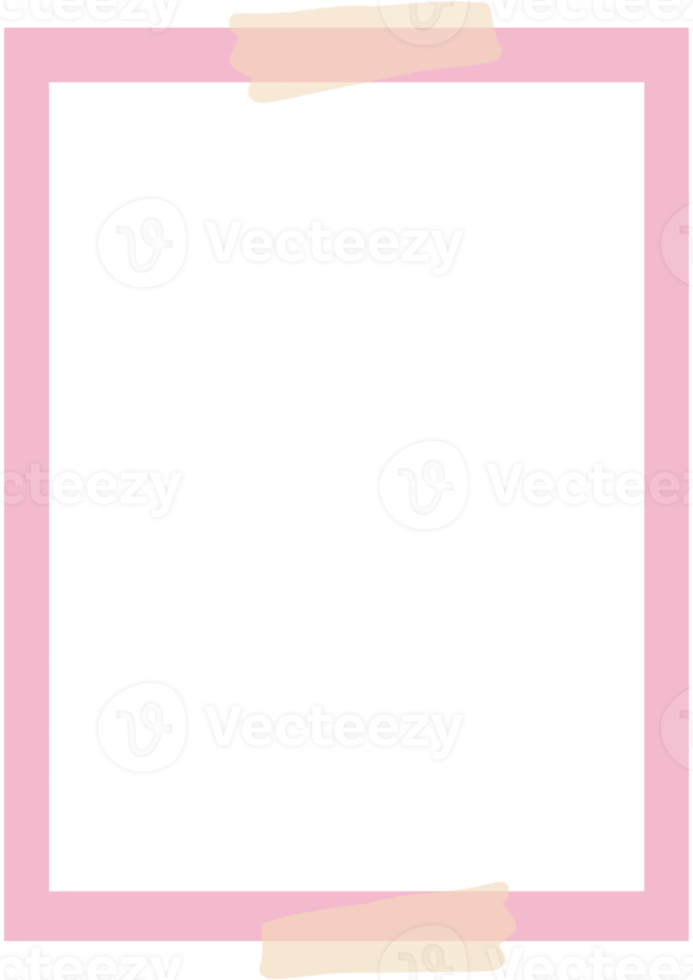 pastellrahmen mit briefpapierstil png