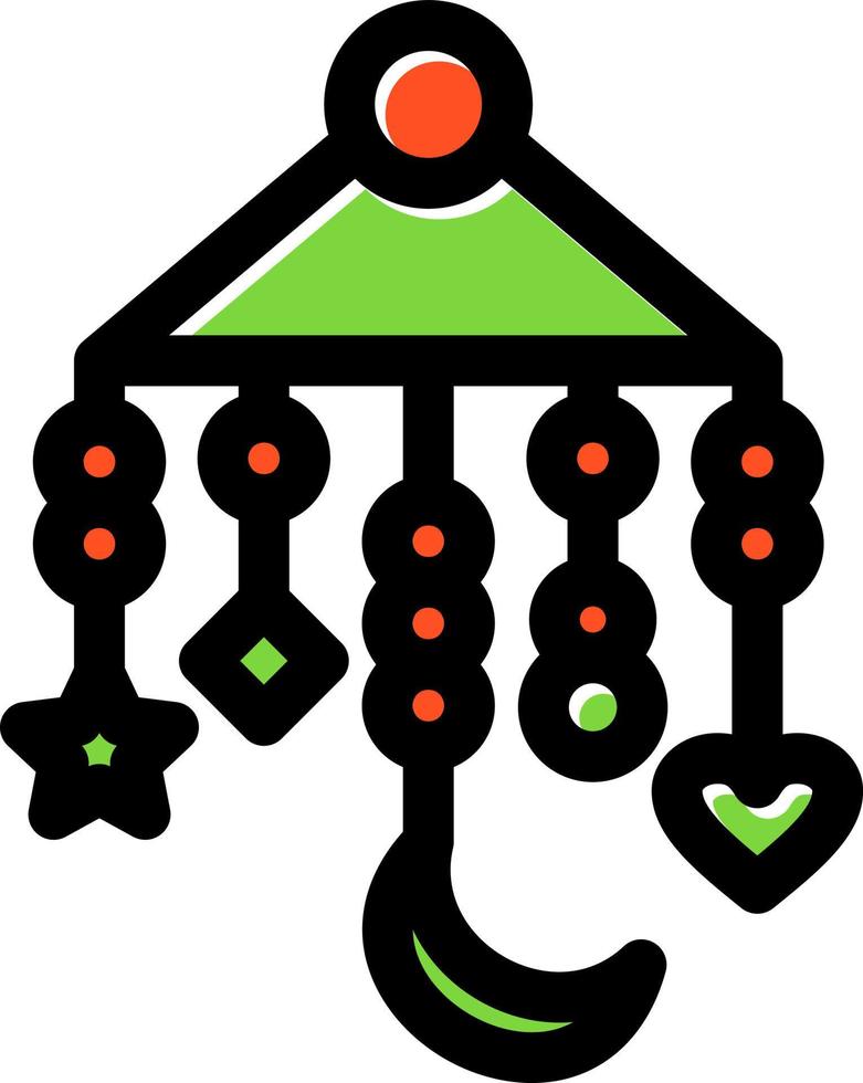 Baby Mobile Vector Icon Design