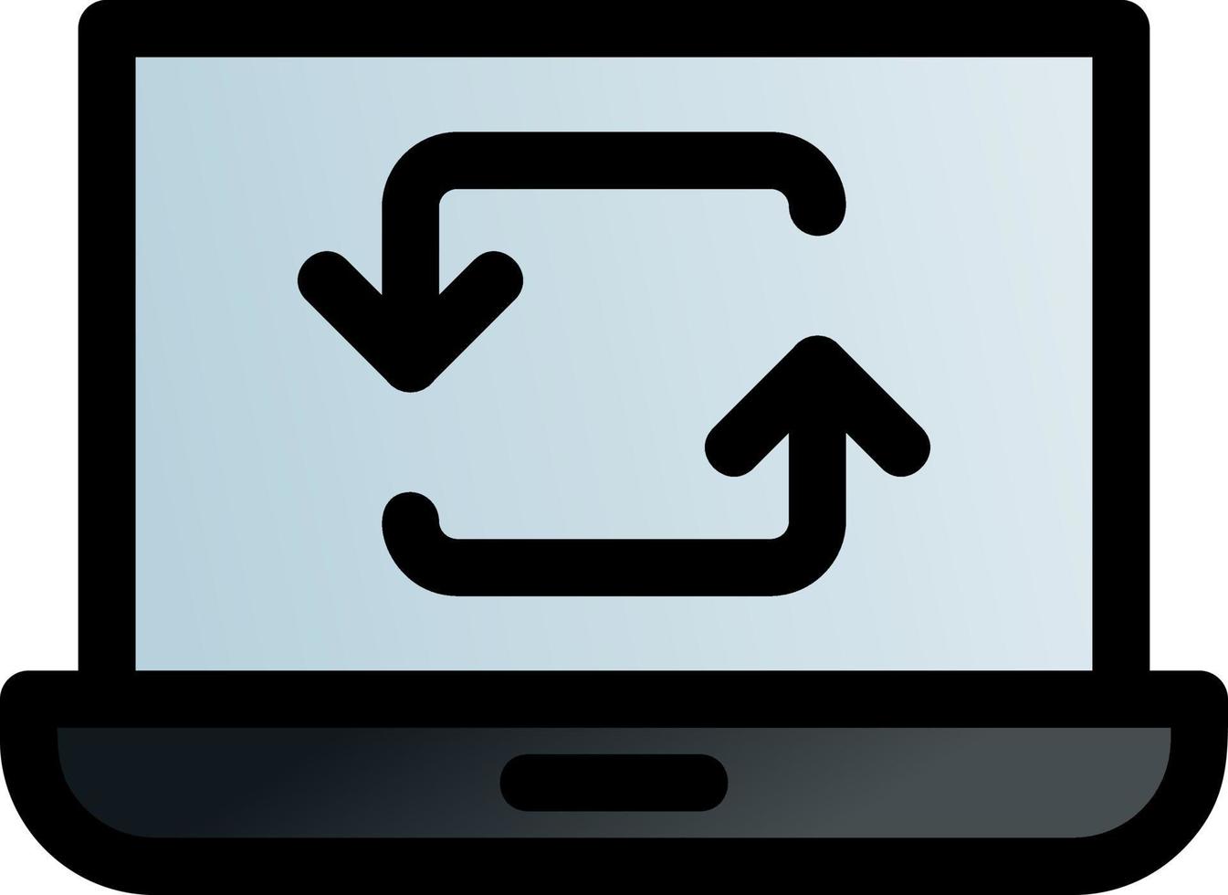 Data Synchronization Vector Icon Design