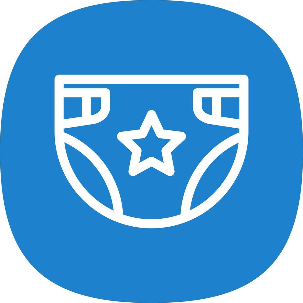 Diaper Vector Icon Design