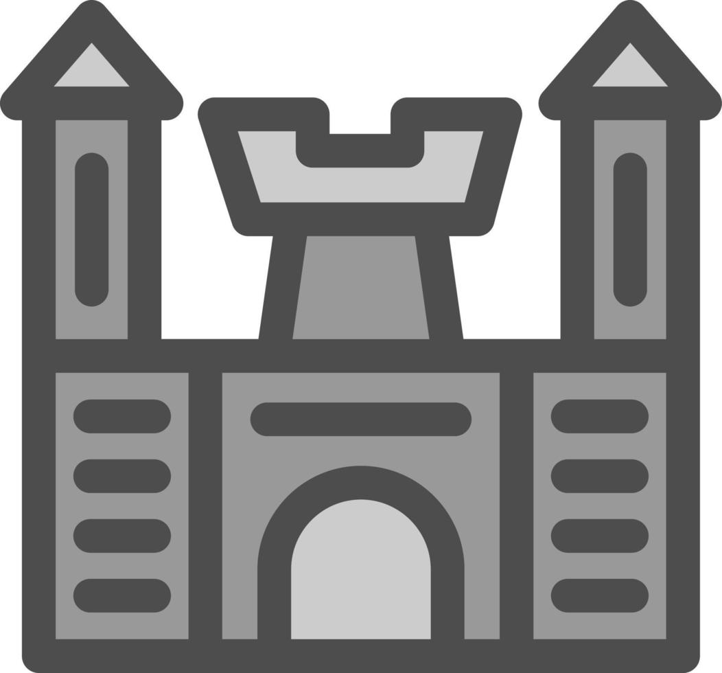 diseño de icono de vector de juguete de castillo