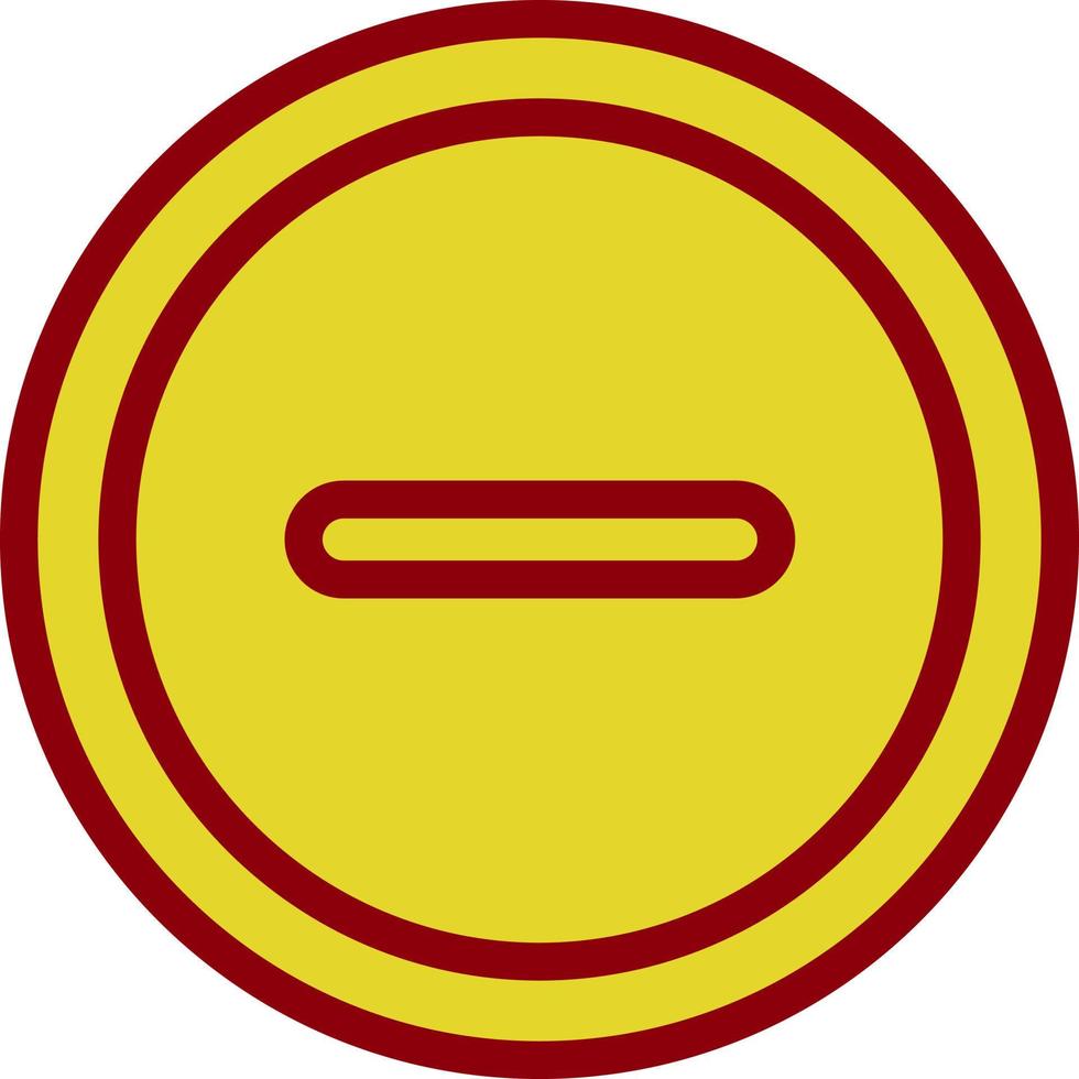 Minus Vector Icon Design