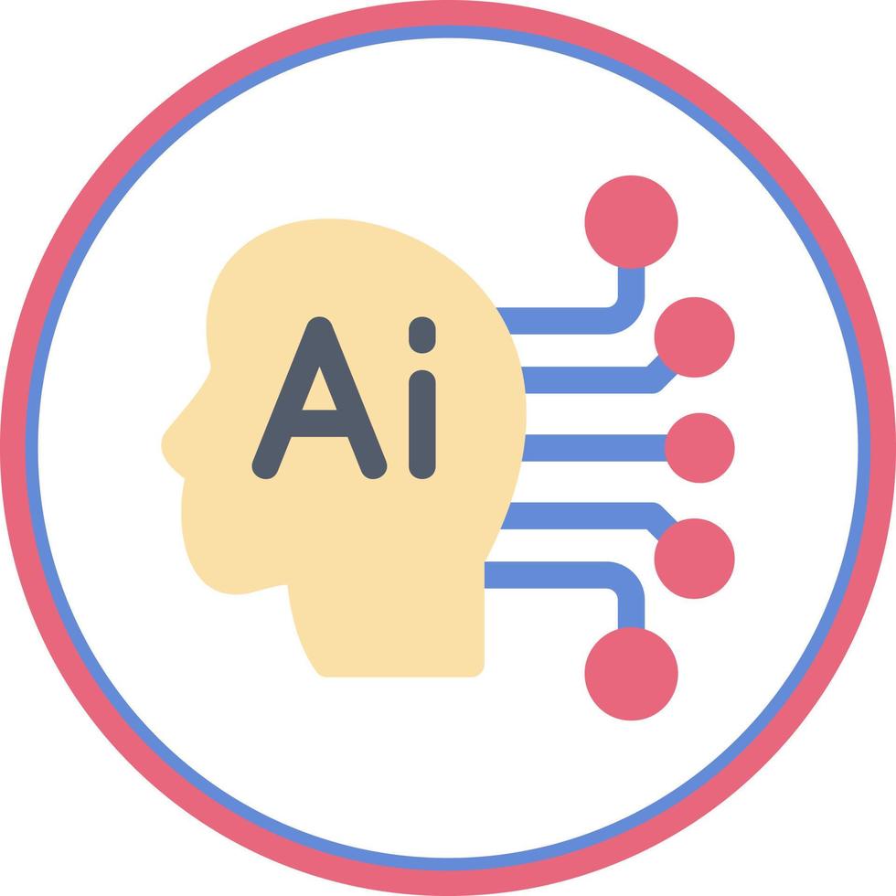 Artificial Consciousness Vector Icon Design