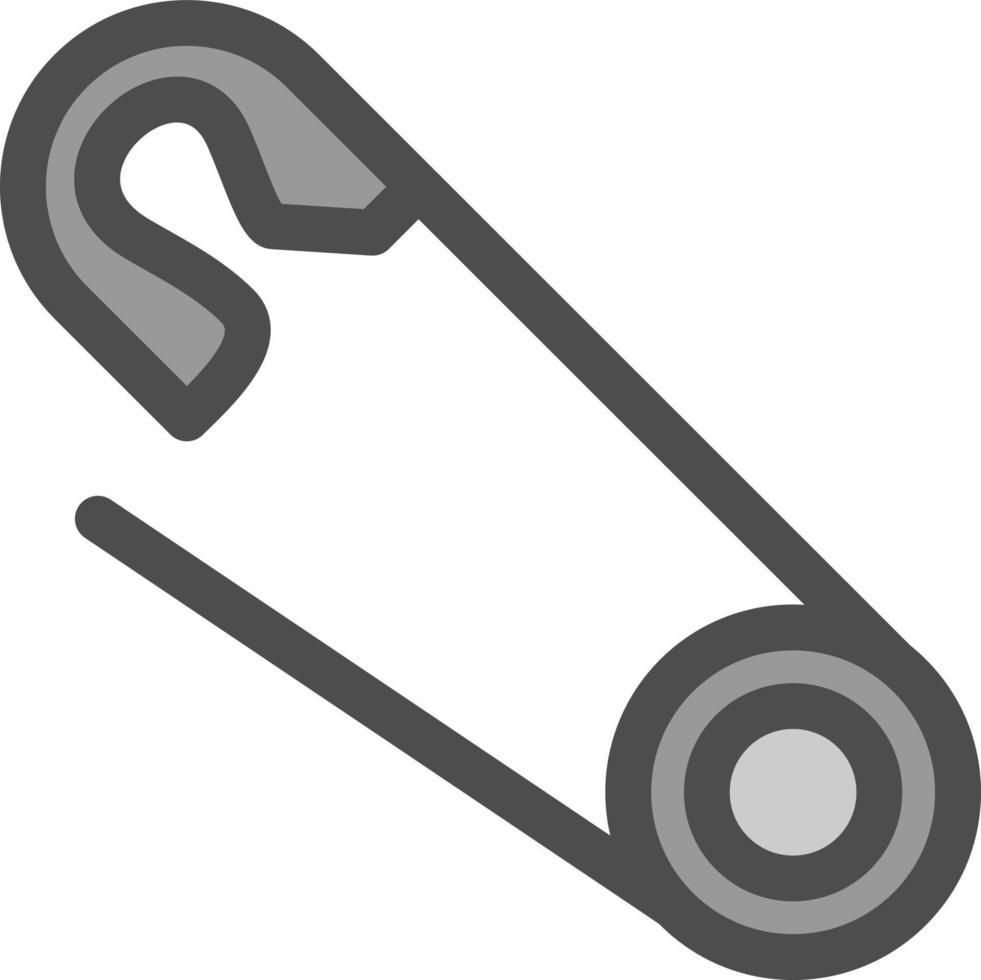 Safety Pin Vector Icon Design