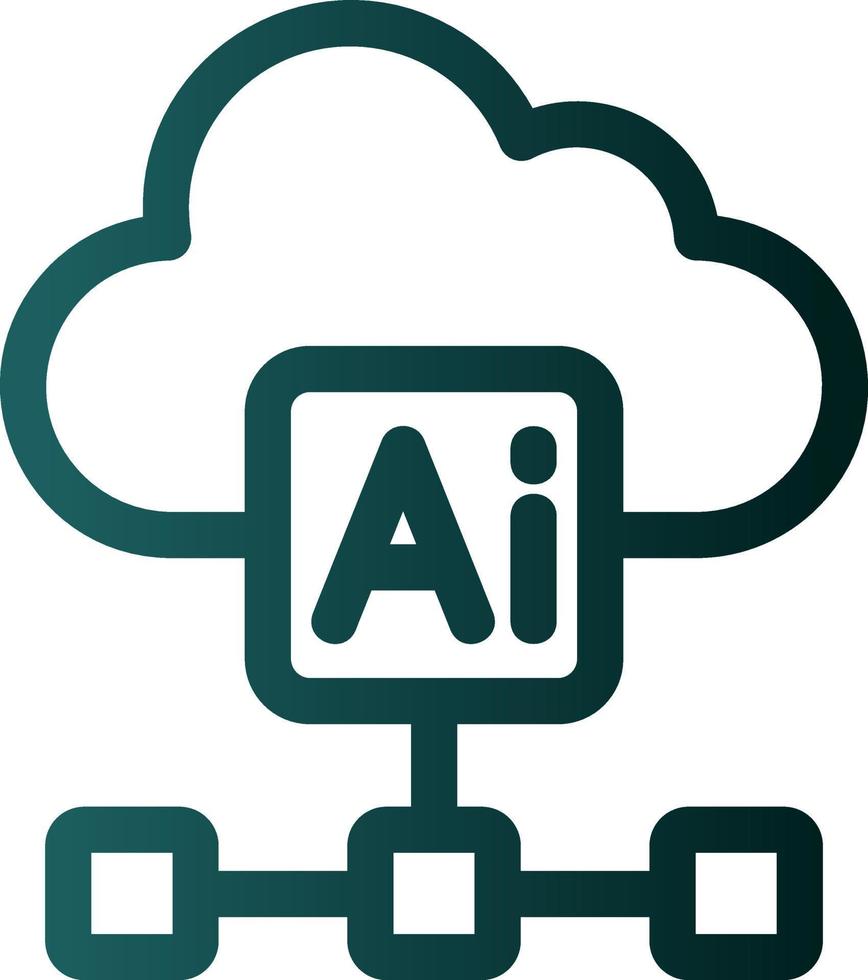 Cloud Based Architecture Vector Icon Design