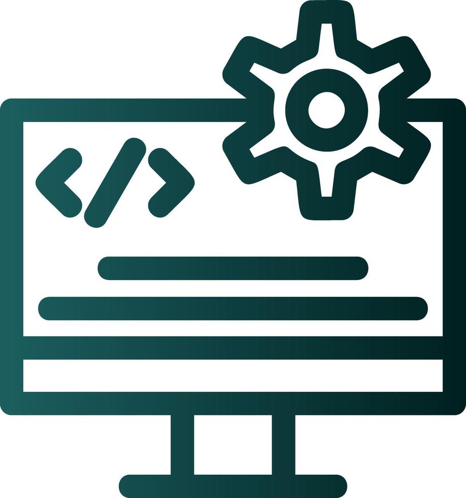 Code Engineering Vector Icon Design