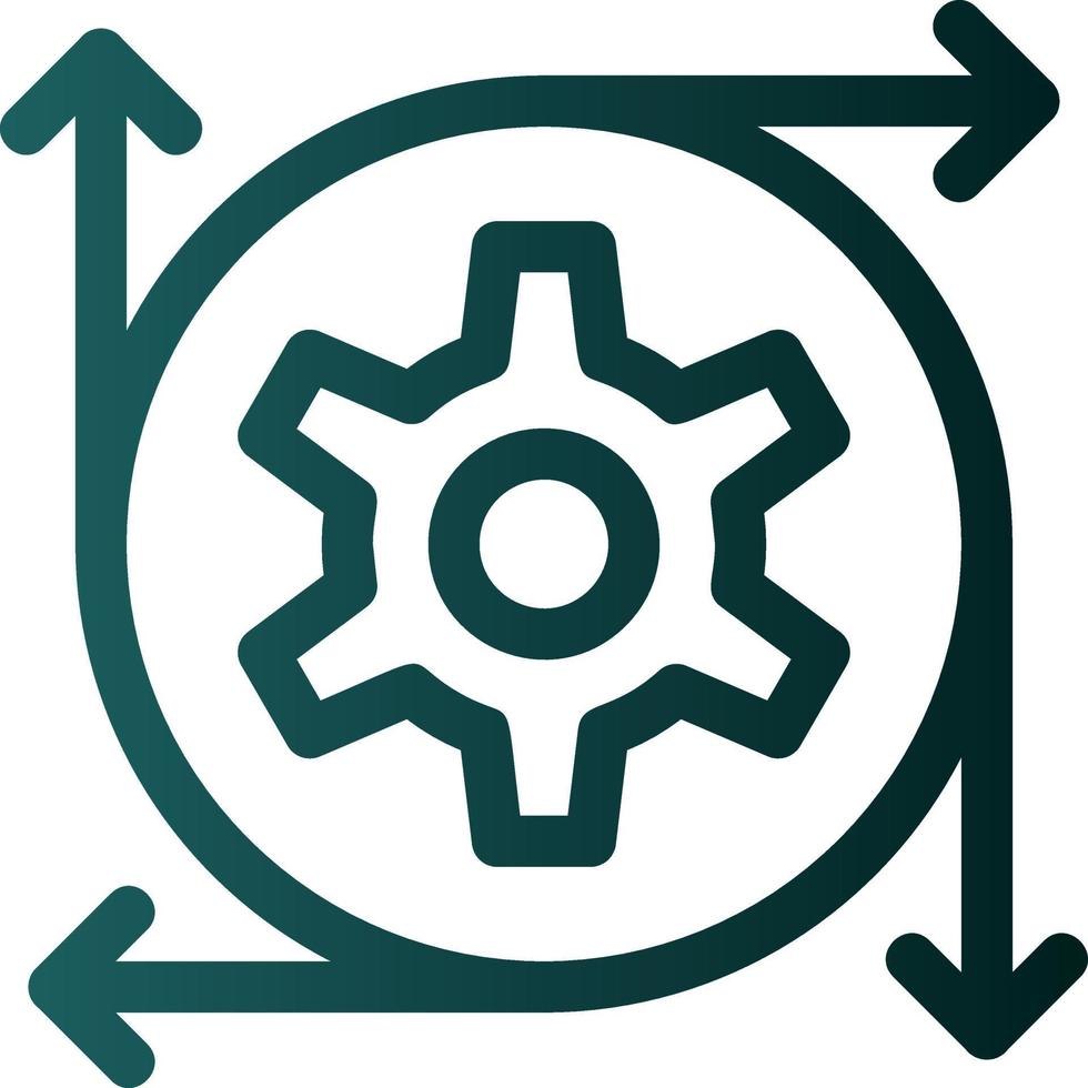 Data Transformation Vector Icon Design