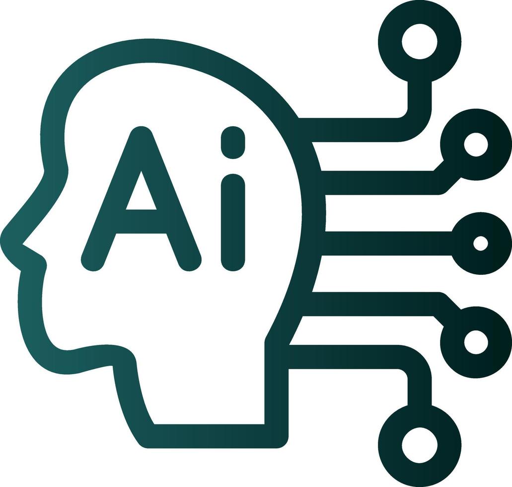 Artificial Consciousness Vector Icon Design