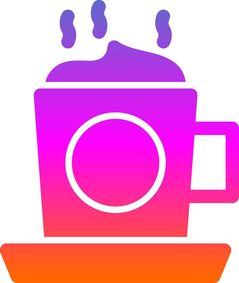 diseño de icono de vector de capuchino