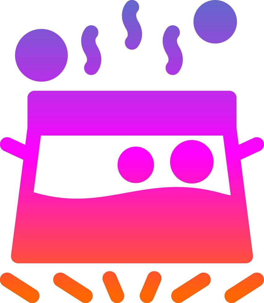 Water Boil Vector Icon Design
