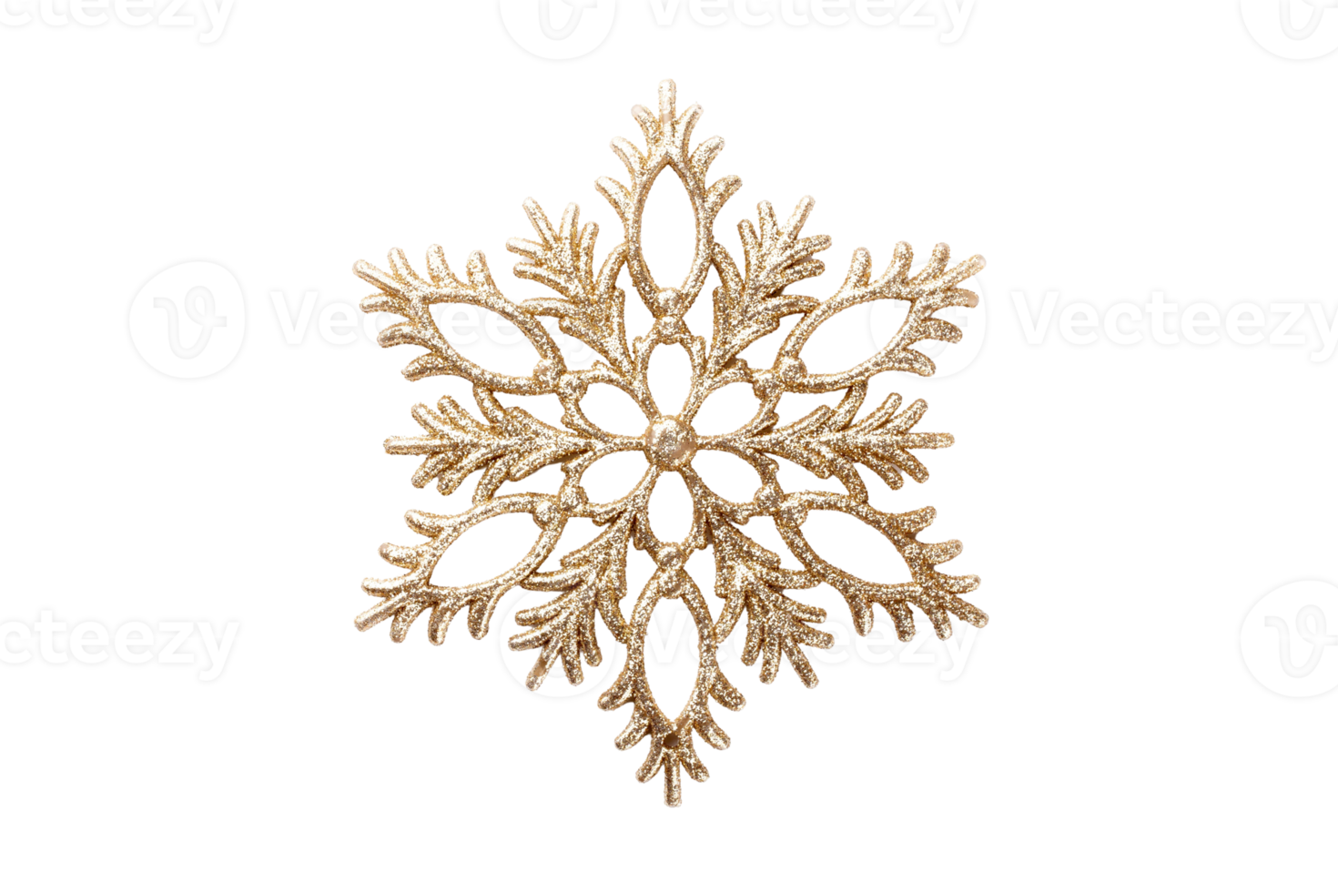 goud Kerstmis sneeuwvlok geïsoleerd Aan een transparant achtergrond png