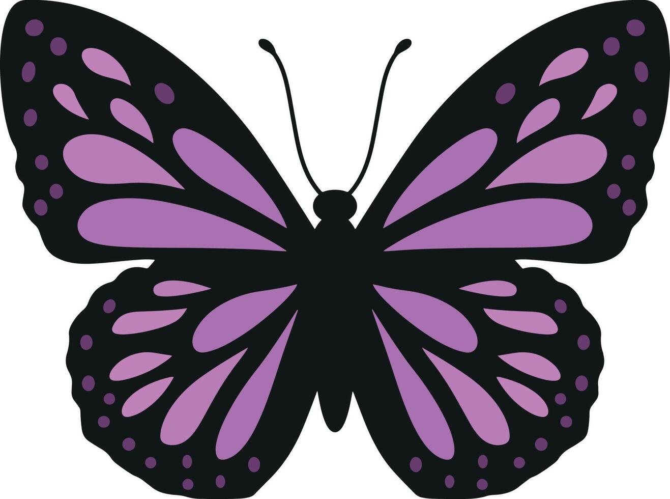 purple butterfly drawing vector art 15329185 Vector Art at Vecteezy
