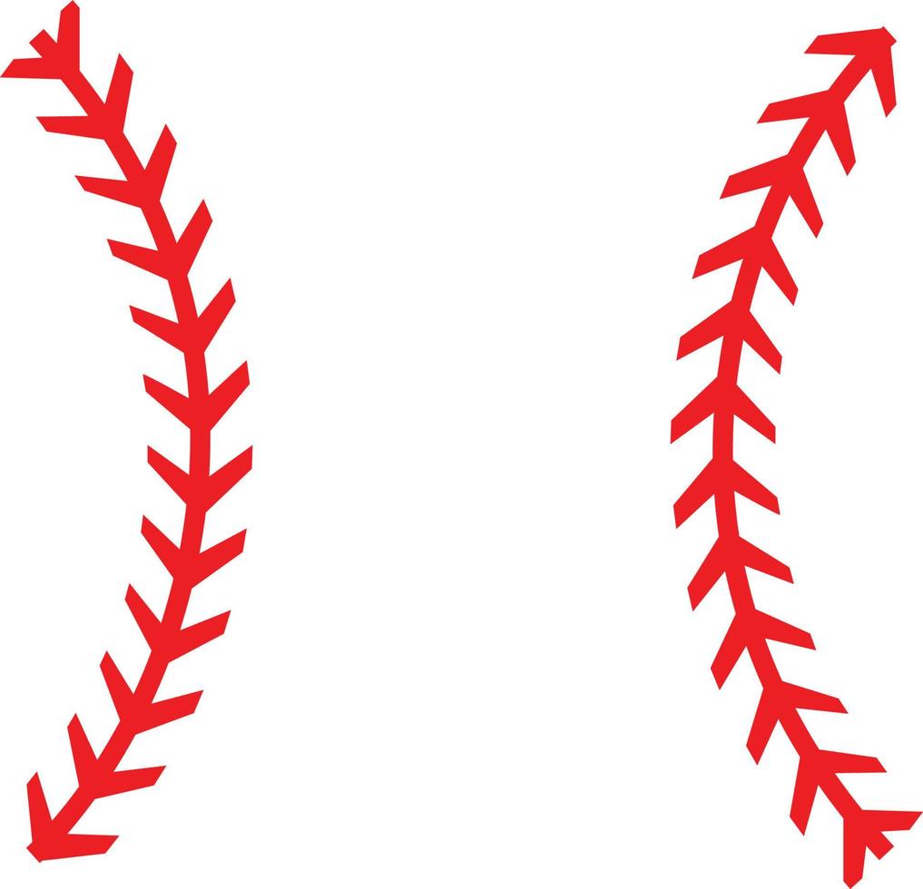 puntada béisbol forma vector arte clipart aislado