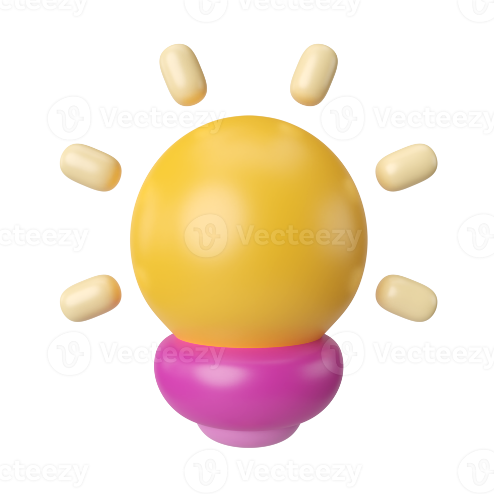 Idea 3D Illustration Icon png