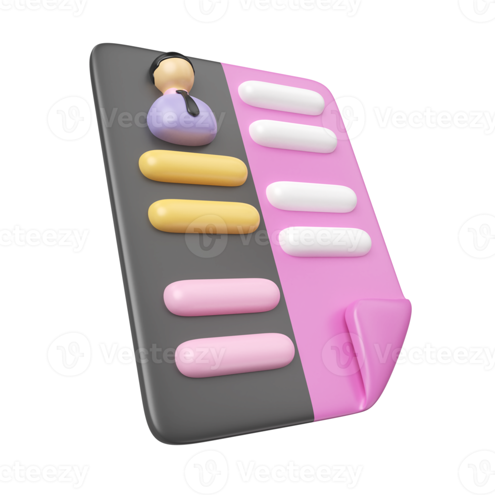 leerplan vitae 3d illustratie icoon png