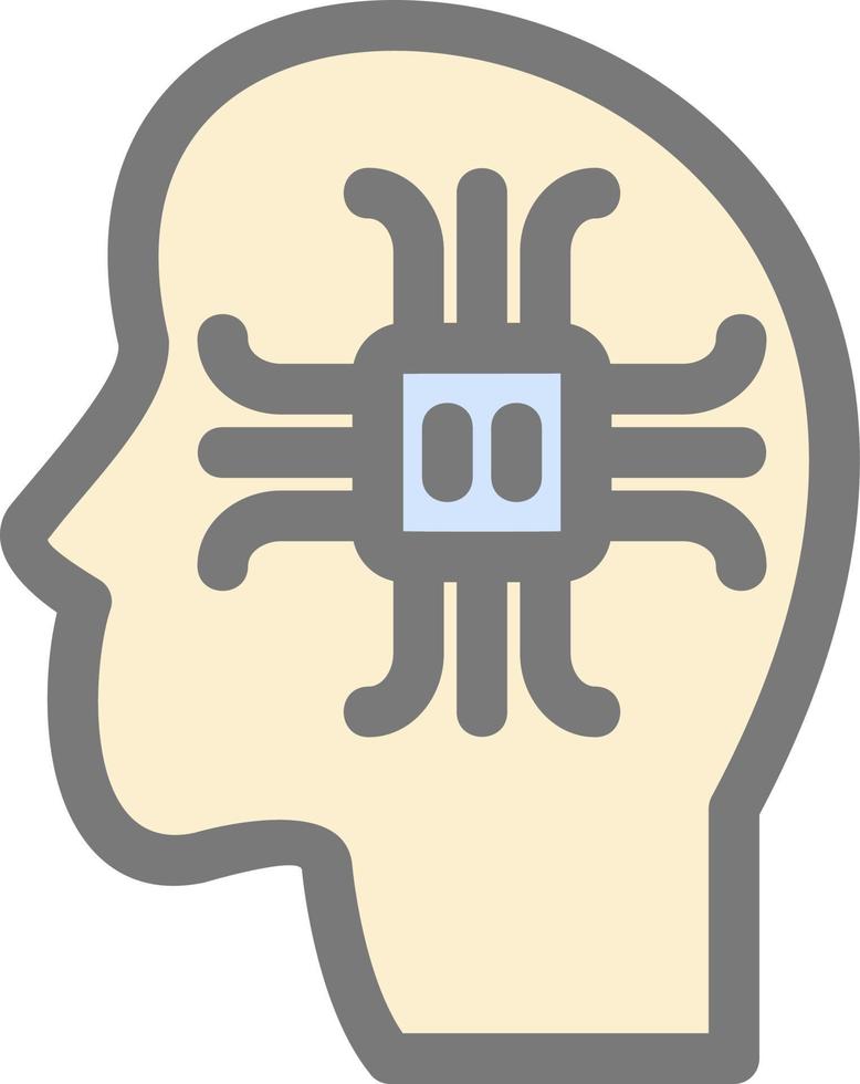 diseño de icono de vector de percepción de máquina