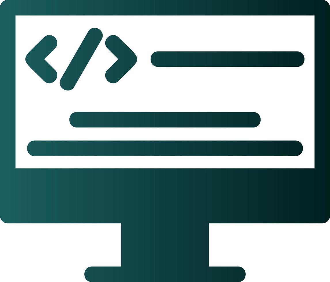 diseño de icono de vector de programación