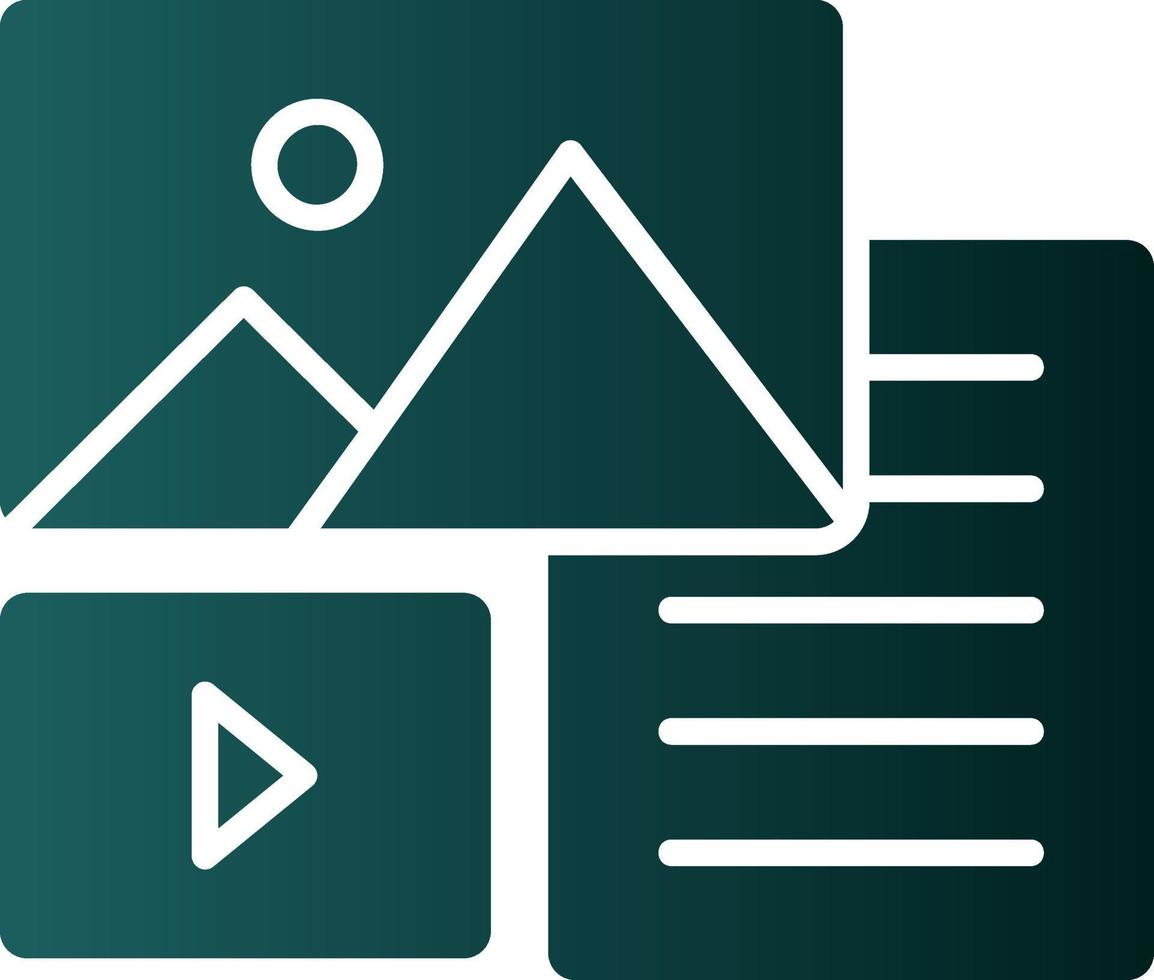 Unstructured Data Vector Icon Design