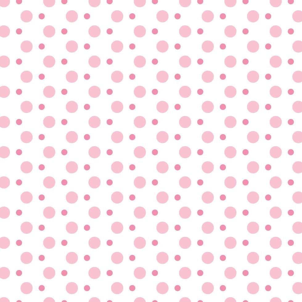 Cute seamless hand-drawn patterns. Stylish modern vector patterns with pink circles and dots. Funny Children's Repeating Pink Print