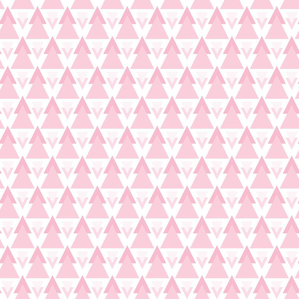 Cute seamless hand-drawn patterns. Stylish modern vector patterns with triangles of bright pink and light pink. Funny Children's Repeating Pink Print
