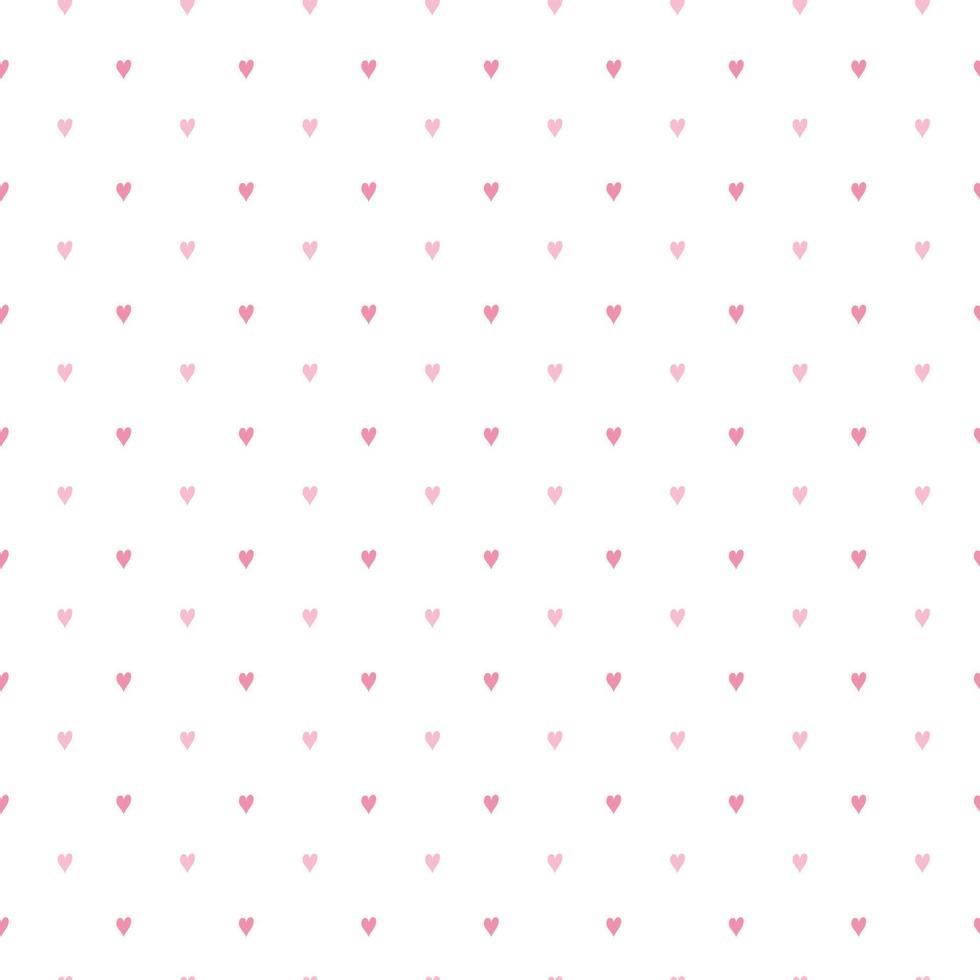 Cute seamless hand-drawn patterns. Stylish modern vector patterns with pink hearts. Funny Children's Repeating Pink Print