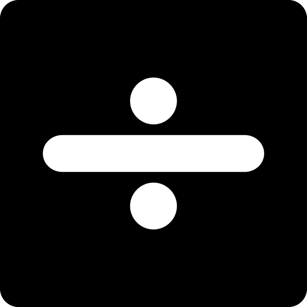 icona del segno di divisione png