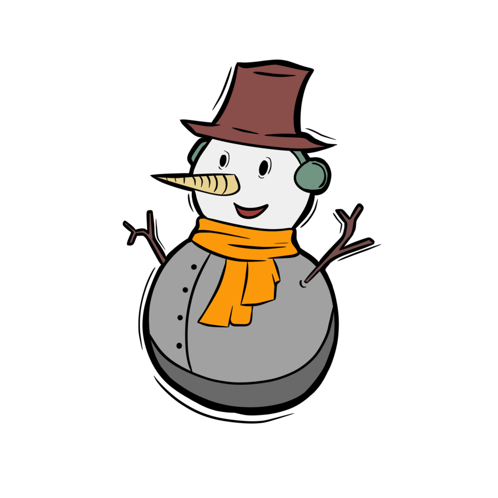 christmas snowman With tshirt png